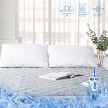 끌림몰 자가쿨링토퍼 냉감 에어매쉬 쿨매트 토퍼 침대 냉매트 침대밴딩 SS, 민트 슈퍼싱글