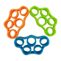 그립 GRIP 그립교체3PCS 손가락 그리퍼 실리콘 손 저항 밴드 그립 손목 들것 확장기 강도 트레이너 운동, 색상을 지정