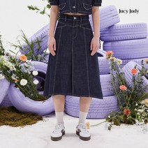 쥬시쥬디 여성용 J 스티치 포인트 데님 스커트 JXSK321C