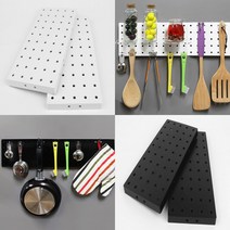 2P 직사각 플라스틱타공판 주방타공판 슬림타공판 책상타공판 블랙타공판, 검정