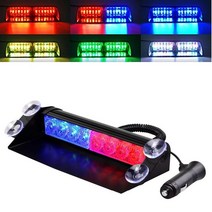 점멸등 비상 12v 자동차 led 스트로브 라이트 경찰 조명 레드블루 옐로우화이트 신호, 8led 화이트 색상
