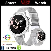 Amoled smartwatch 블루투스 통화 스마트 워치 여성 혈압 산소 모니터 relojes inteligentes 방수 smartwatch + 선물, 05_해외 | 블루투스 통화 시계