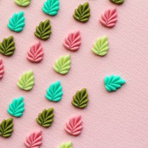 P211 칼라 리프 장식 2개 한복핀재료 한복악세사리장식 비녀부자재 비녀만들기