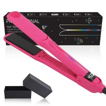 고데기 적외선 헤어 플랫 아이언 세라믹 고속 가열 플레이트 전문 미용실 스트레이트너 컬러 이중 전압 230 ℃ 450 ℉, 10.Rose Red Gift Box - EU