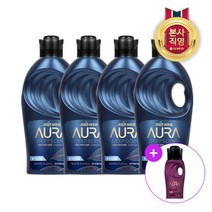 [KT알파쇼핑]아우라 딥센트 섬유유연제 화이트플로럴 1L x 4개 + 200ml 증정