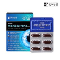 한미양행 루테인 알티지 오메가3 프리미엄 1000mg 30캡슐 1개월분 혈행건강 눈건강 비타민E, 1개, 30정