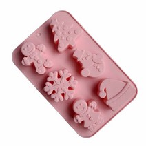 크리스마스 진저 브레드 하우스 실리콘 몰드 키트 나비 다드 초콜릿 베이크웨어 DIY 비스킷 도구 수제 3D 쿠키 1 개