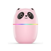 미니가습기새끼 고양이 및 곰 가습기 귀여운 공기 아로마 테라피 디퓨저 에센셜 오일 가정용 자동차 청정, 03 pandaBrick Green
