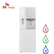 SK매직 역삼투압 지하수용 냉온정수기 WPU-C520F 1년관리포함, 라이트그레이 화이트