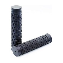 Fito 피토 폐쇄형 고무 핸들바 그립 검정 길이 130mm 직경 22.2mm78인치 비치 크루저 바이크 픽스티 고정 기어 로드 BMX 산악 자전거 핸들바용.
