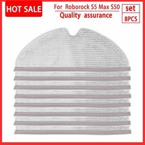 Xiaomi Roborock S5 Max S6 max S50 물티슈 걸레 액세서리 예비 부품 스마트 홈 샤오미 로봇 진공 청소기 r, 04 8PCS