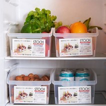 CKLIVING 냉장고정리용기 트레이 냉동실 보관용기 식약처인증제품, 투명그린