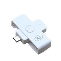 리더기 작은 접촉 칩 usb 유형 c 전화 iso 7816 스마트 모바일 카드 리더