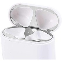 일본직발송 2. A-FOCUS AIRPODS2 WIRELESS CHARGING CASE용 더스트 가드 금속 스킨 씰 AIRPODS2용 DUST GU, AIRPODS2 WIRELESS CHARGING CA, 실버