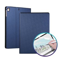 오너클랜 아이패드 프로11 1세대 호환 슬림케이스+종이질감필름[WB6CD55], 네이비/종이질감 필름 1매