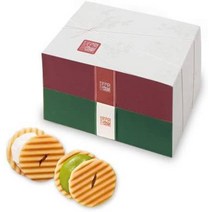 고즈키 히메 센스 센베이 2단 상자(설탕 크림 유기 말차 각 12장입) 한입 크기 일본식 과자 스위트 교토 인기축하선물, 3단 상자