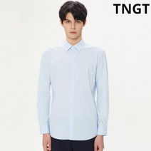 (정품)TNGT 블루 실크터치 레귤러칼라 드레스 셔츠