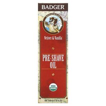 Badger Company 프리쉐이브 오일 네비게이터 클래스 베티베르 및 바닐라 59.1ml(2fl oz), 59.1ml