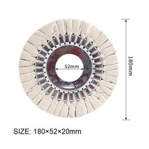 150mm/180mm Cotton Airway Buffing Wheel Open Bias Polishing for Angle Grinder Abrasive Tools, 13 180x52x20mm
