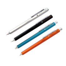 육각 디자인 알루미늄 바디 볼펜 문구 필기류, 블랙(NBP-707H-BK) 흑색심