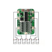 BMS보드6팩 15A 24V PCB BMS 보호 보드 18650 리튬 이온 배터리 셀 모듈 도착, 한개옵션0