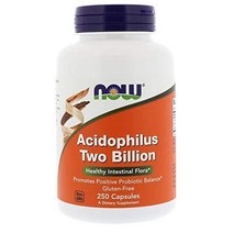 NOW ACIDOPHILUS 나우 애시도필러스 20억 250 Caps 2팩, 250정, 1개