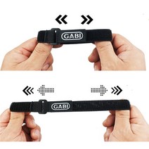 (GABI) 가비 벨크로 밴드 케이블 물품정리 2개 10세트 총 20개, 탄성 벨크로 밴드 30cm 10세트