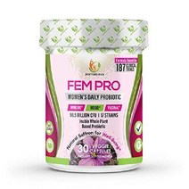 여성 Fem Pro 프로바이오틱스 소화 질 면역 30베지캡슐, 90개 (1팩)