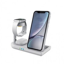 머레이 올인원 애플 삼성전용 무선충전기 거치대 F5, 애플전용 - 네이비