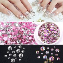 [안산뷰티모아] IN 평스톤 믹스 크기별 6종 혼합 + -175개입 ss4 ss6 ss8 ss10 ss12 ss20 크리스탈 AB크리스탈 수입스톤 플랫스톤 200624(수량구매대환영, 1통/ab크리스탈