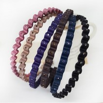 안아픈 플라스틱 큐빅 얇은머리띠 헤어밴드 CORSBAND