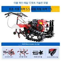 소형 트랙터 미니 체인 농업용 운반차 관리기, 벨트더블체인트랙170가솔린