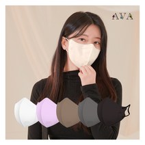 아바 KF94 새부리형 컬러 마스크 중형 100매, 중형 컬러혼합