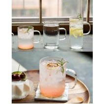 카페 유리잔 내열 머그잔 스타벅스 투명 손잡이 에이드 아이스커피 유리컵 500ml, TL-A-03(500ml)