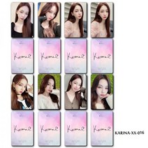 카리나 포카 포토 카드 굿즈 시그 문굿 도무송, Karina-XX-016, 8장 세트