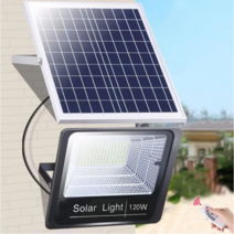 LED 태양광 투광등 가정용 정원 야외충전 태양광등 +리모컨, 65W