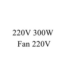 60x60x40mm 12V 24V 220V PTC 히터 팬 세라믹 서미스터 공기 난방 미니 야외 유도 수족관 물 자동차 141620, 220V 300W 팬 220V