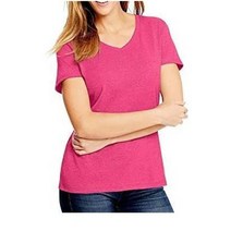 해인즈 42VT 여성용 X템프 트라이블렌드 브이넥 티셔츠 Jazzberry Pink Heather 핑크