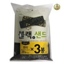 라이브잇 풀무원 블랙김샌드 현미 스낵, 21개입, 20g