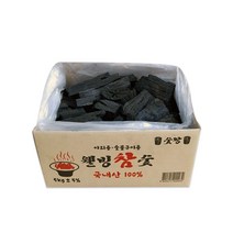 참나무 고기 바베큐 숯 구이용 국내산 진천 참숯, 5kg