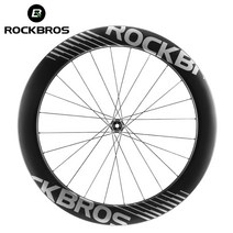 ROCKBROS 카본 휠 700c 로드 바이크 휠셋 튜브리스 클린처 타이어 림 센터 락 또는 6 볼트 백 로드 사이클링 휠셋