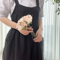 그린올리브 로얄 감성베이직 앞치마, 로얄 블랙