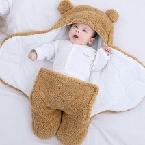 곰돌이 양털 아기 보낭 겉싸개(6-9) 204539 아이보리6