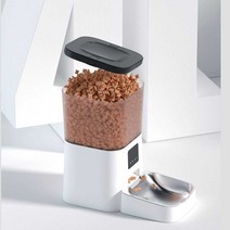 고양이 자동 급식기 사료 타이밍 셀프 정량 반려동물, 4L 버튼 기본 버전