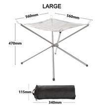 캠핑 그릴 숯불 미니 접이식 웨버 야외용 화로대 휴대용 야외 fire pit collapsing steel mesh fire stand stainless steel mesh, 5-빨간색