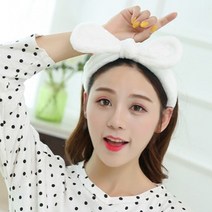 3105 큐티 바니 세안밴드/헤어밴드/세수/세안/머리띠, 3105큐티바니-화이트