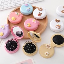 컴팩트 미니 빗거울 1+1, 색상랜덤 1+1