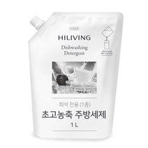 하이리빙 초고농축 주방세제 (1종) 1L - 희석전용, 하이리빙 초고농축 주방세제 1L 3개