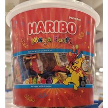 HARIBO 하리보 젤리 간식 메가 파티 대용량 1KG *1통 ( 5가지맛 쩰리 골드베렌 해피콜라향 스타믹스 룰렛 해피 ) jelly