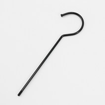 지엔디스플레이 옷가게 의류매장 나무바지걸이 원목옷걸이 물음표 연결고리제작 옷걸이고리 10묶음 옷걸이, 10개, 검정 15cm